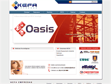 Tablet Screenshot of kefa.cl